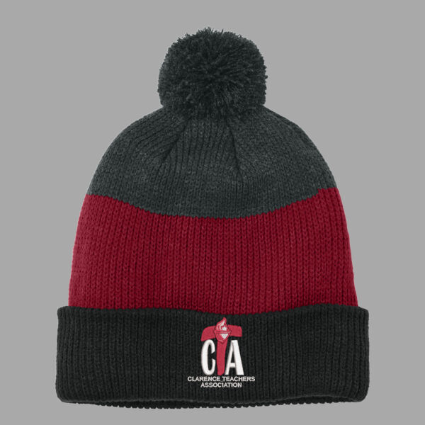 CTA - Cozy Striped Pom Beanie Thumbnail